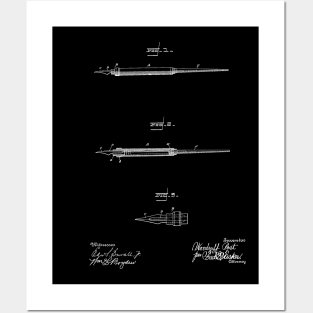 Fountain Pen Vintage Patent Hand Drawing Posters and Art